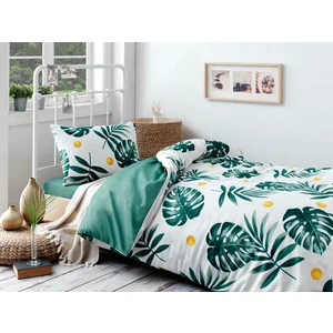 Eponj Home Kolay Ütülenir Nevresim Takımı Tek Kişilik Monstera Yeşil
