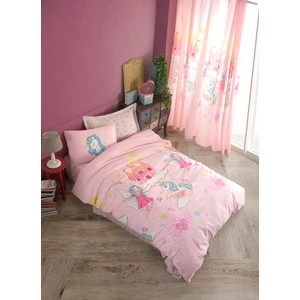 Eponj Home Kolay Ütülenir Nevresim Takımı Tek Kişilik Unicorn Dreams Pembe