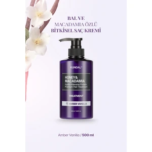 Yoğun Nemlendirici ve Besleyici Saç Kremi KUNDAL Honey & Macadamia Protein Treatment Amber Vanilla