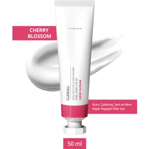 Yoğun Nem Veren Besleyici El Kremi KUNDAL Shea Butter&Macadamia Pure Hand Cream 50ml(Cherry Blossom)