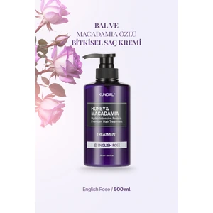 Yoğun Nemlendirici ve Besleyici Saç Kremi KUNDAL Honey & Macadamia Protein Treatment English Rose
