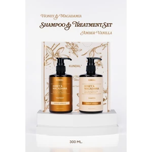 Yoğun Nemlendirici ve Besleyici İkili Saç Bakım Seti KUNDAL Holiday Edition 300ml Shampoo/Treatment