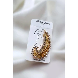 Petek Aksesuar Dal Full Taşlı Earcuff Küpe Sol Kulak 5 Cm.