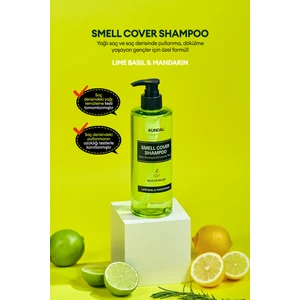 Gençler İçin Sebum Dengeleyici Bakım Şampuanı KUNDAL Smell Cover Shampoo 400ml (LimeBasil&Mandarin)