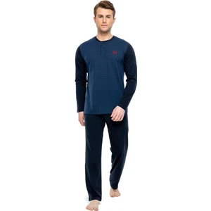 Mod Collection 3902 Erkek Patlı Uzun Kollu Pijama Takımı