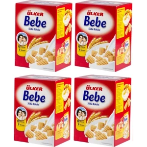 Bebek Bisküvi 3200 Gr 12 Vitaminli Kutu 4'lü Set