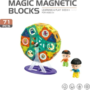 Learning Fun Magic Magnetic Blocks 71 Parça Manyetik Oyuncak Bloklar Seti