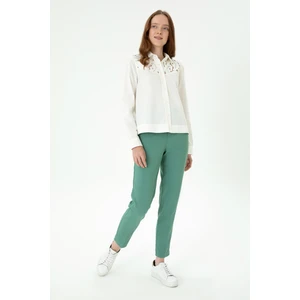 U.S. Polo Assn. Kadın Mint Carrot High Waist Fit Pantolon 50272037-VR090