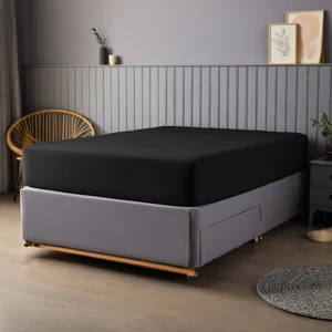 %100 Pamuk 62 Tel (155 TC) 90x190cm +30cm Yükseklik Tek Kişilik Lastikli Çarşaf