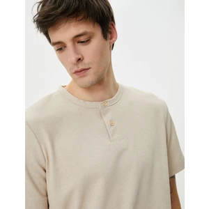 Basic Tişört Kısa Kollu Bisiklet Yaka