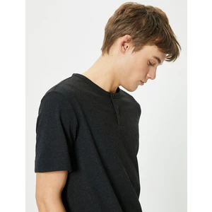 Basic Tişört Kısa Kollu Bisiklet Yaka