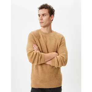 Triko Kazak Bisiklet Yaka Yumuşak Dokulu Slim Fit Uzun Kollu