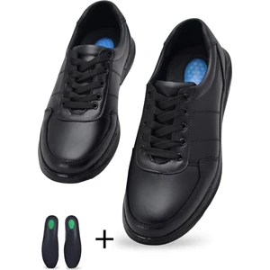 TAB502 Ortopedik Topuk Masajlı Hakiki Deri Erkek Ayakkabı Bağcıklı