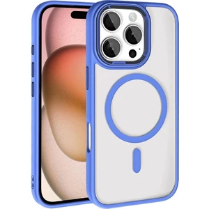 Apple iPhone 16 Pro Kılıf Wireless Şarj Özellikli Krom Magsafe Silikon Kapak
