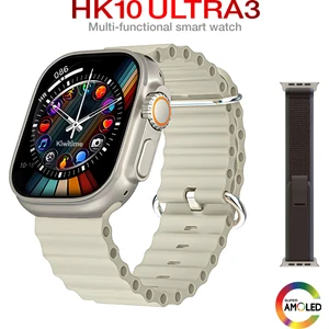 HK10 Ultra 3 Max 2.02" Amoled Ekran G-Sensörü Galeri Ses Kayıt Ios Android Uyumlu Akıllı Saat