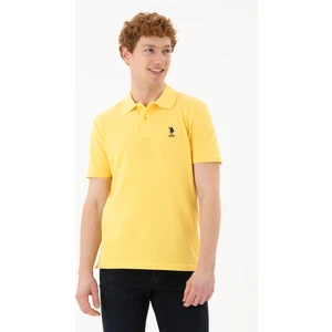 U.S. Polo Assn. Erkek Sarı Tişört Basic 50289344-VR044