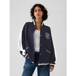 Kadın Lacivert Vintage Soft Gap Logo Varsity Ceket