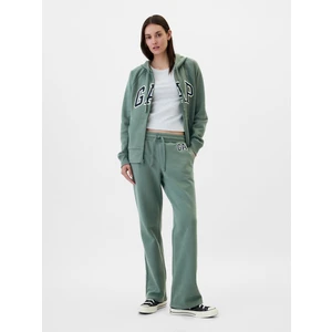 Kadın Yeşil Gap Logo Bootcut Fleece Eşofman Altı