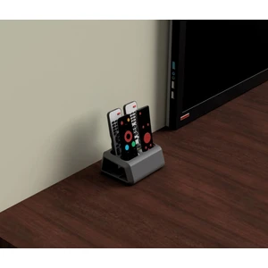 Dlc 3d Design Kumanda Organizer Standı Uzaktan Kumanda Düzenleyici Tv Kumandalık Modern Gri