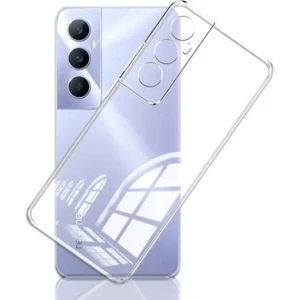 Caseart Realme C65 Kapak Kamera Korumalı Süper Silikon Şeffaf Kılıf