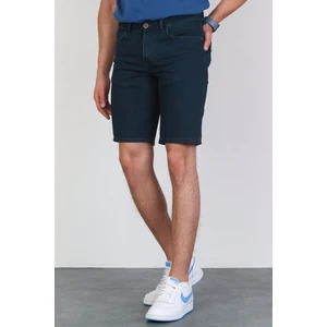 Hlt Jeans Erkek Taşlamalı Rahat Kesim Dark Green Jean Şort