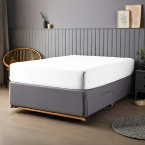 Pamuk 62 Tel Okotex Sertifikalı 90X190+30 cm Yükseklik Tek Kişilik Lastikli Çarşaf