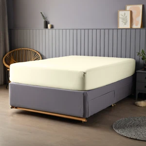 Pamuk 62 Tel Okotex Sertifikalı 90X190+30 cm Yükseklik Tek Kişilik Lastikli Çarşaf