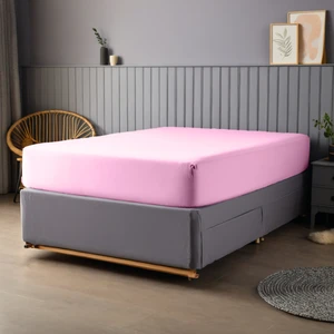 Pamuk 62 Tel Okotex Sertifikalı 90X190+30 cm Yükseklik Tek Kişilik Lastikli Çarşaf