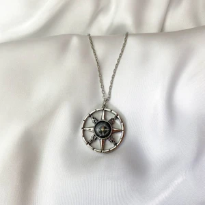 Herşey Nota Gemici Denizci Dümen Pusula Kolye