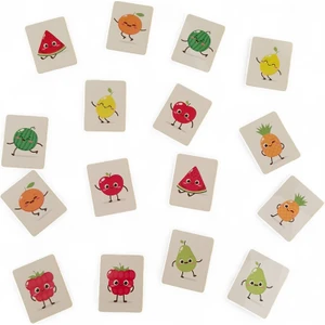 Ahşap Meyveler Eğitici ve Öğretici Eşleştirme Kartları