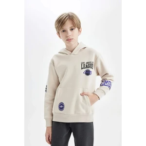 Erkek Çocuk NBA Los Angeles Clippers Kapüşonlu Sırt Baskılı Sweatshirt D3122A824AU