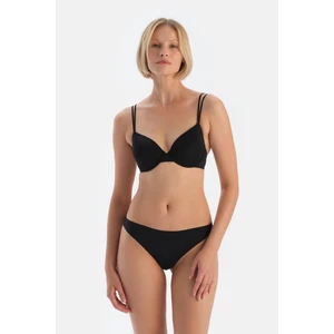 Siyah 5143KC Lazer Kesim Tanga Külot