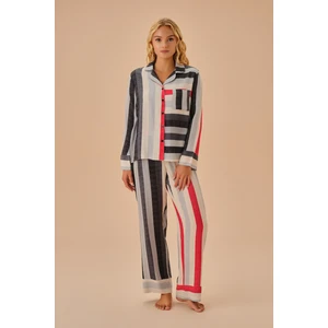 Colourfull Gömlek Yaka Pijama Takımı
