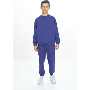 Erkek Çocuk Iki Ip Bisiklet Yaka Nakışlı Eşofman Takımı