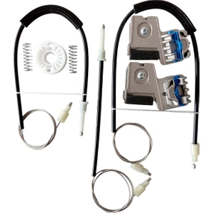 Volkswagen Golf 4 Volkswagen Bora Uyumlu Ön Sol Kapı Cam Kriko Teli Ve Tamir Seti Takımı Metal Ayak