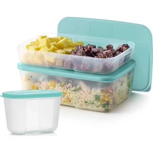 Buzdolabı Saklama Kabı Mavi 3’lü Set