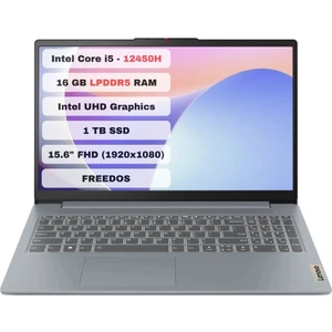 Ideapad Slim 3 15IAH8  Intel Core I5 12450H 16GB 1tb SSD Freedos 15.6" Fhd 83ER00HNTR Taşınabilir Bilgisayar
