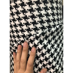 Türkanlar Home Kazayağı Desenli Şanel Metre Kumaş ( Ceket,palto,etek,pantolon,elbise)