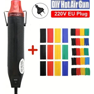 220V 300W Sıcak Hava Isı Tabancası & 200 Parça Kablo Set