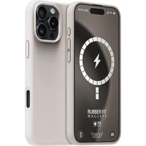 Buff iPhone 16 Pro Max Magsafe Rubber Fit Silikon Kılıf Stone Gray