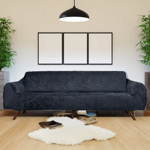Bibaha Home Kadife Lastikli 3 Kişilik Koltuk Örtüsü | Kanepe Kılıfı| Çekyat Örtüsü Kılıfı