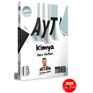 Benim Hocam Yayınları 2025 AYT Kimya Ders Notları