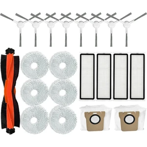 Xiaomi Robot Vacuum X20+ / X20 Plus Vacuum Cleaner Aksesuarları Kiti Ana Yan Fırça Hepa Filtre Paspas Bezi Toz Torbaları (Yurt Dışından)