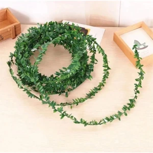 Oso Home 7.5 Metre Telli Taç Sarmaşık Minik Yaprak ( 1 cm ) Şerit Yapay Çiçek Doğalgaz Borusu Süsü