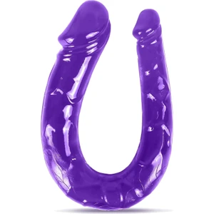Çift Başlı Esnek Yumuşak Jel Dokuda 28 Cm  Vajina Çift Taraflı Dildo Penis