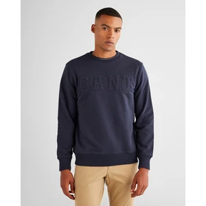 Erkek Lacivert Regular Fit Bisiklet Yaka Logolu Sweatshirt 2015085.433
