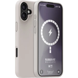 Buff iPhone 16 Plus Magsafe Rubber Fit Silikon Kılıf Stone Gray