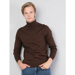 Slim Fit Camel Erkek Kazak Cl1023624