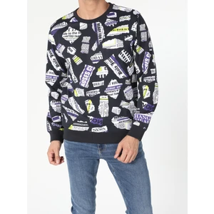 Regular Fit   Erkek Lacivert Sweatshirt