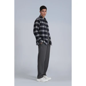 Fera Erkek Basic Gömlek Slim Fit Lacivert